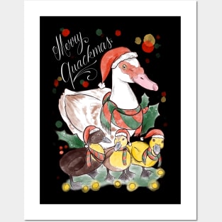 Merry quackmas dark Posters and Art